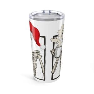 Skeleton Santa 20oz Tumbler Travel Mug