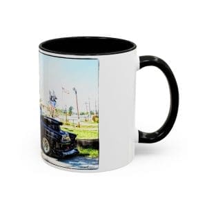 Max Loffgren's POW-MIA Tribute '55 Chevy-Accent Coffee Mug, 11oz