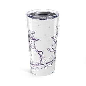Snowman and Christmas tree 20oz Tumbler/Travel Mug