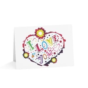 Valentine's Day Greeting Cards — "I Love You" (1/10/30/50 Pack)