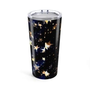 Christmas Stars 20oz Travel Tumbler — Holiday Stainless Steel Insulated Mug