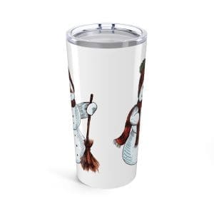Snowman Stainless Steel 20oz Travel Tumbler