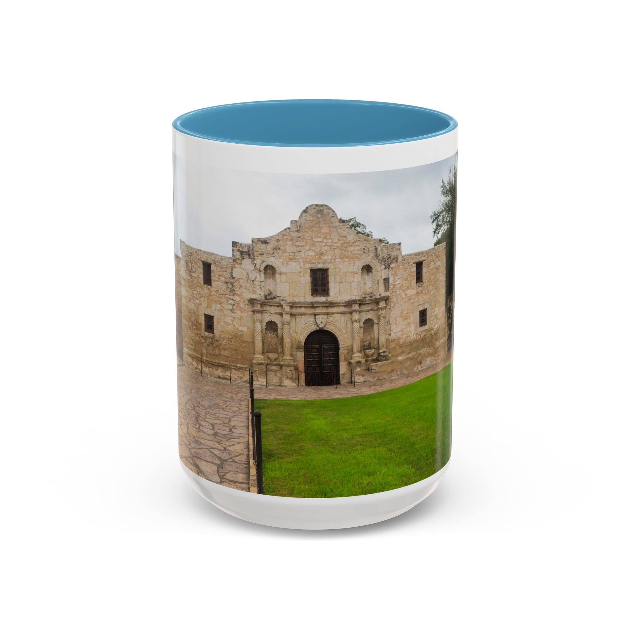Alamo Landmark Accent Coffee Mug — San Antonio Historic Photo (11/15oz)