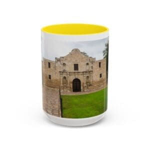 Alamo Landmark Accent Coffee Mug — San Antonio Historic Photo (11/15oz)