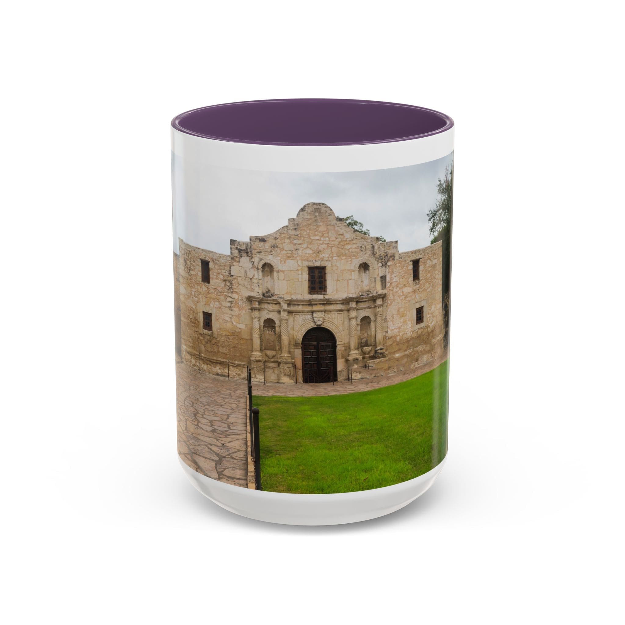 Alamo Landmark Accent Coffee Mug — San Antonio Historic Photo (11/15oz)