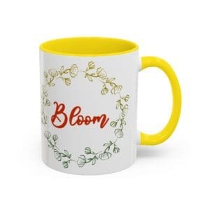 Bloom Accent Coffee Mug - 11oz & 15oz - Perfect Gift for Garden Lovers