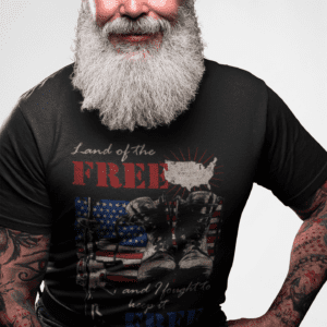 Land Of the Free And I Fought To Keep It Free - Veteran Patriotic T-Shirt