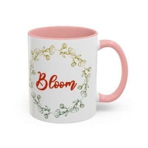 Bloom Accent Coffee Mug - 11oz & 15oz - Perfect Gift for Garden Lovers
