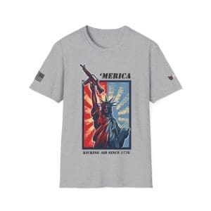 Patriot T-Shirt — "'Merica: Kicking Ass Since 1776" Veteran Tee