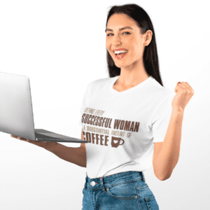 Coffee Lover Tee — “Behind Every Successful Woman Is A Substantial Amount Of Coffee” Graphic T‑Shirt